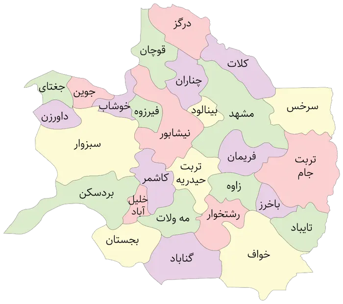 خودروبر تهران به خراسان رضوی